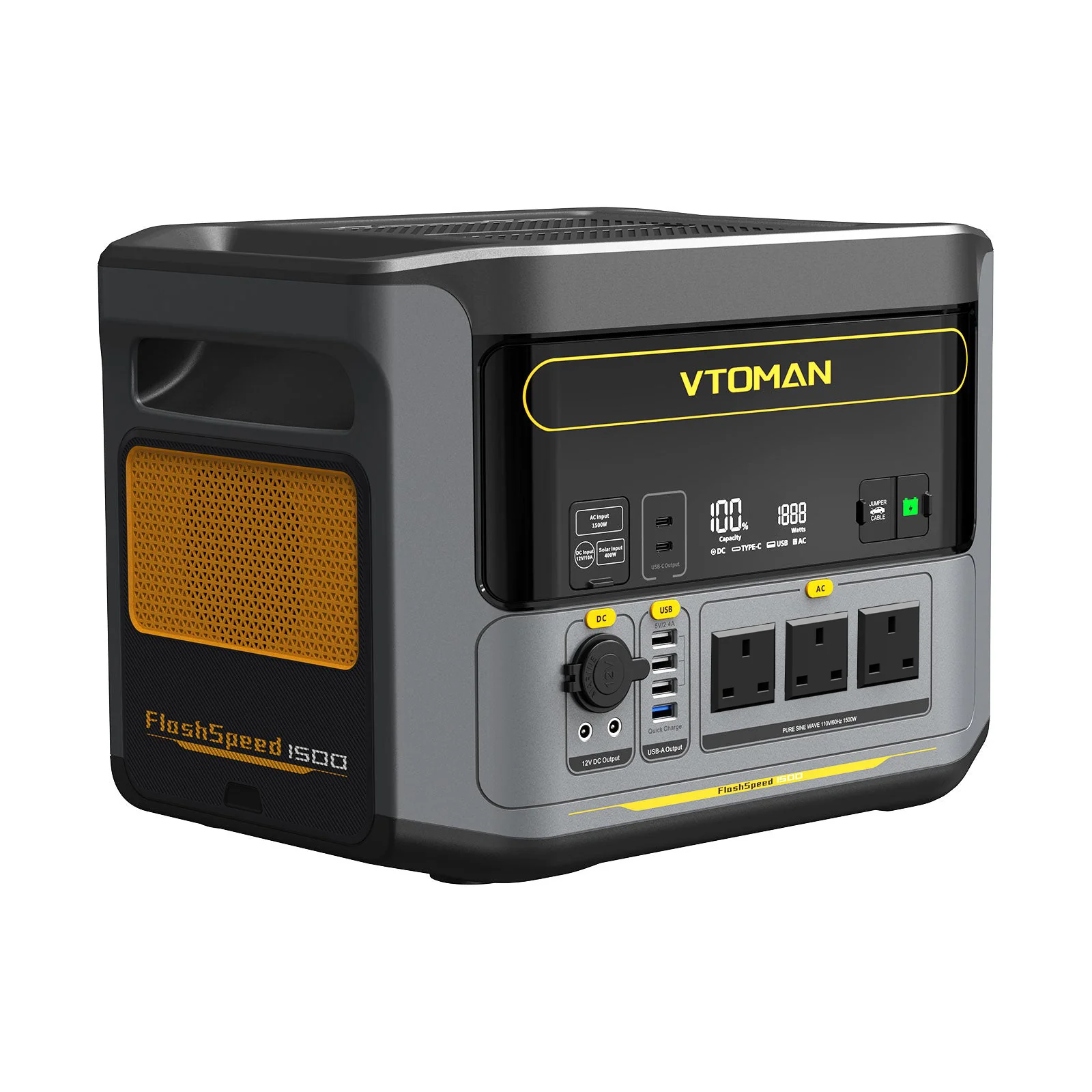 VTOMAN FlashSpeed 1500 Portable Power Station - Image 4